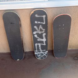 3 Skateboards No Trucks Or Wheels Included Just Decks
