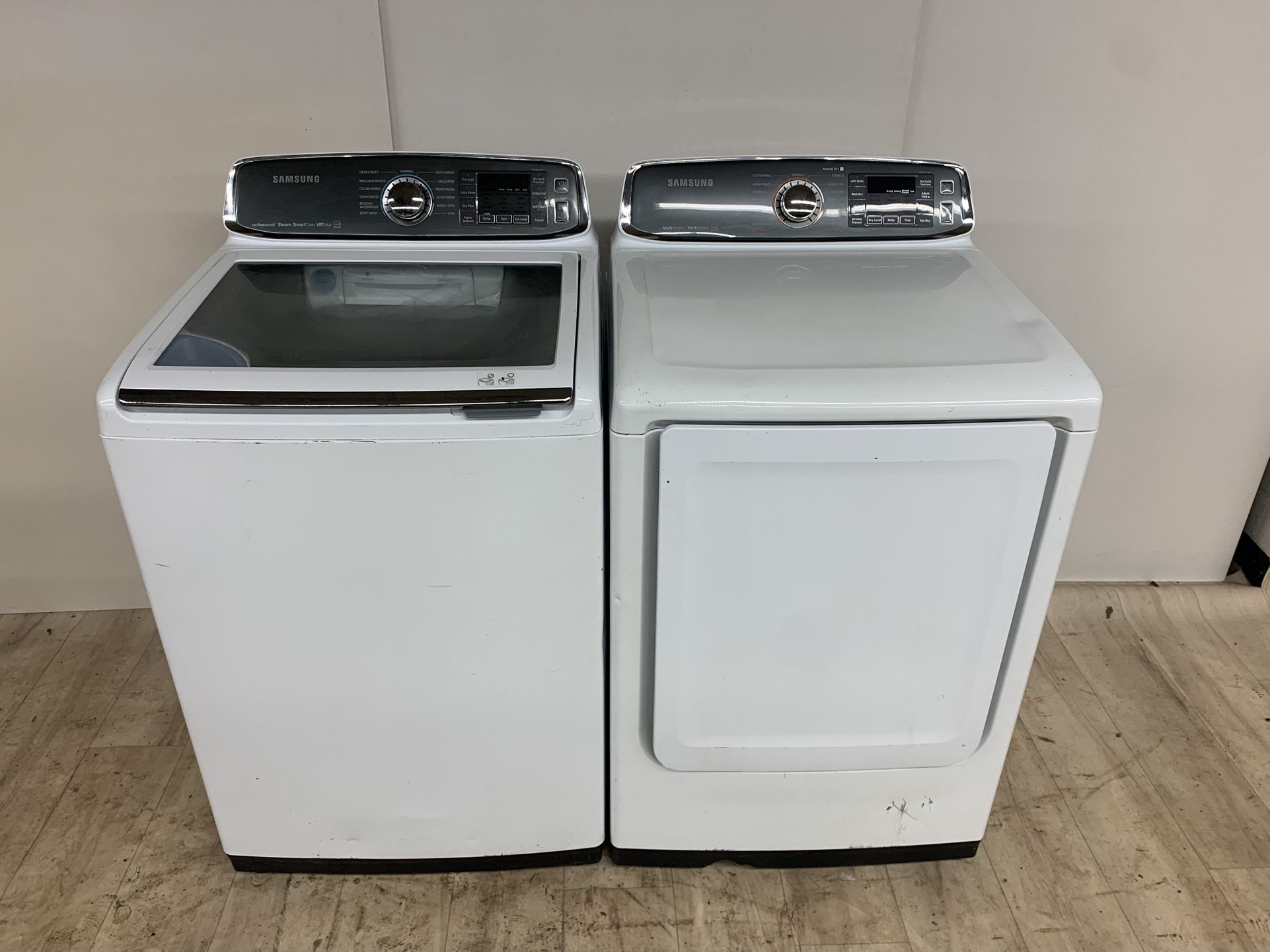SAMSUNG XL WASHER AND DRYER
