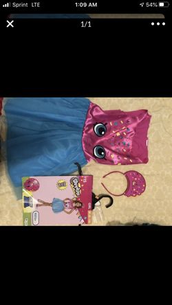 Shopkins donut costume size 7