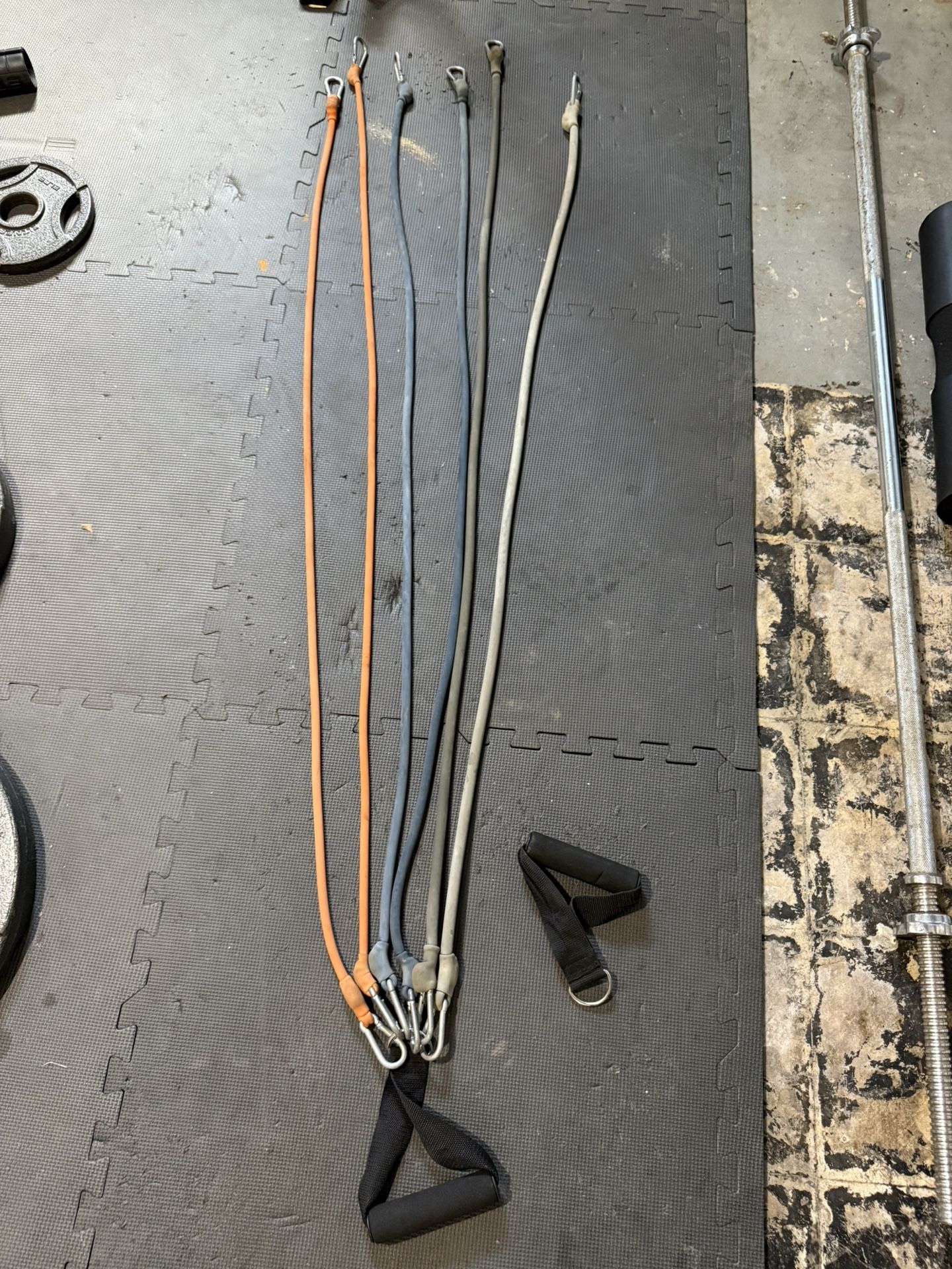 6 Exercise Bands With D Handles