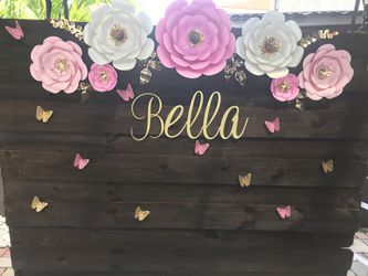 Paper flowers for decoration