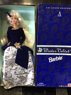 Avon Winter Velvet Barbie 1995