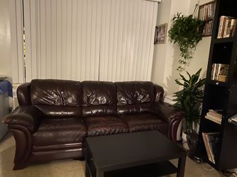 Italian leather couch