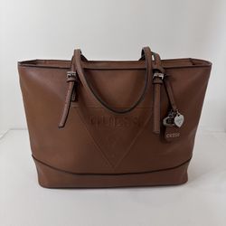 GUESS Tote Handbag Women’s Brown Large Bag (Pre-Loved) 