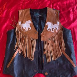 Leather Cowboy Vest
