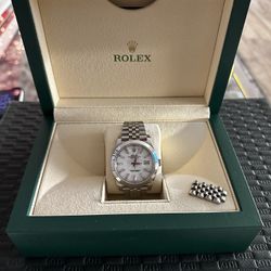 Rolex Date just - 41MM White