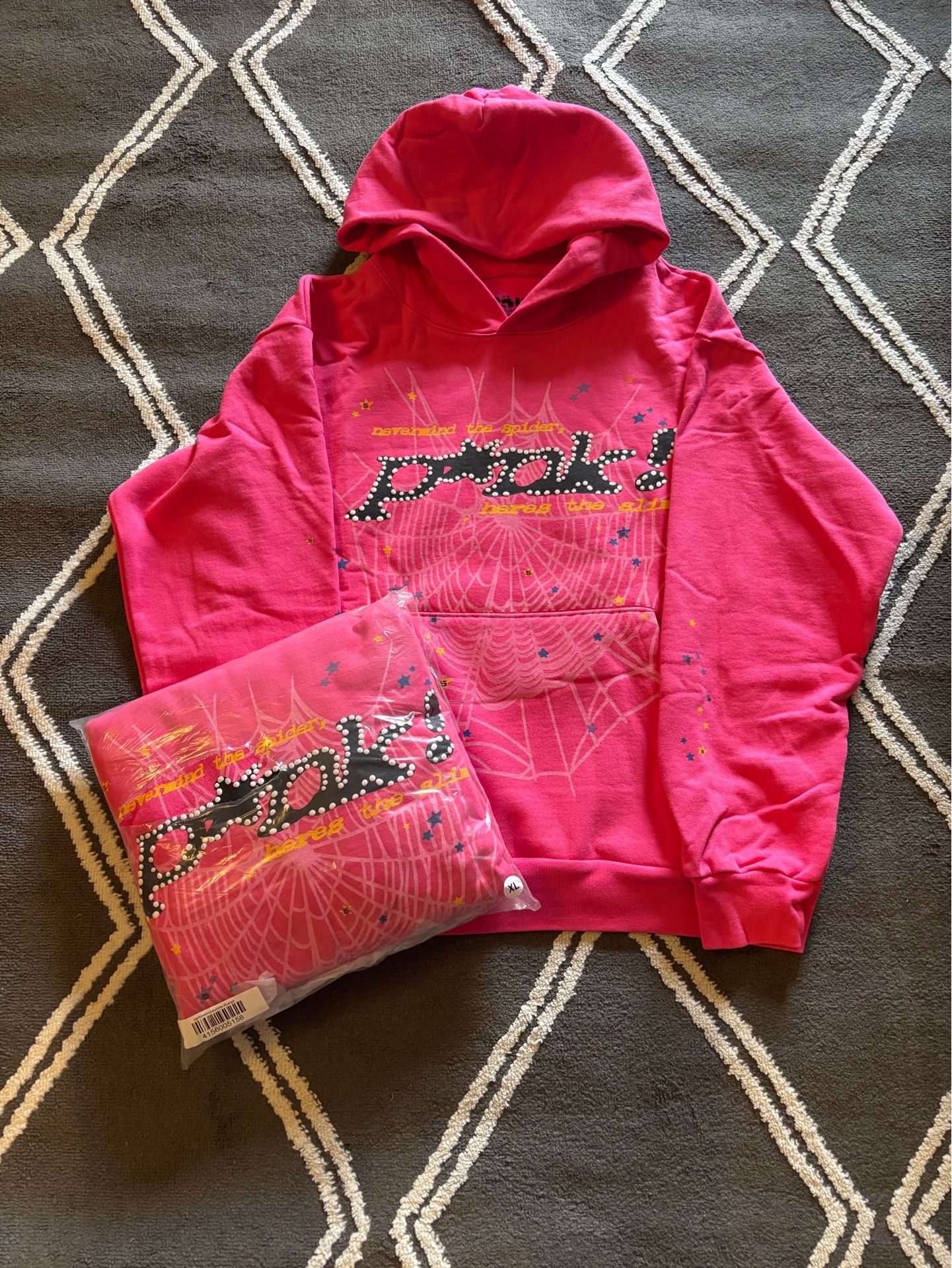 Spider Pink Punk Hoodie