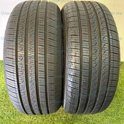 S710  225 50 17 94V  Pirelli Cinturato P7  Run Flat  2 Used Tires 80%-90% Life 