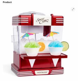 Nostalgia Snow Cone Machine