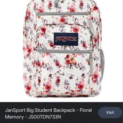 Jansport Big Student Backpack - Floral 