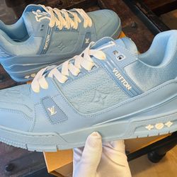 Louis Vuitton Trainer Sneakers (Blue)