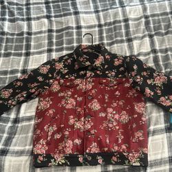 Valabasas Picasso Floral Denim Jacket