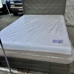 Cama Queen Size Nueva En Su Caja Incluye Colchón Memory Foam