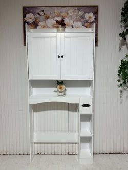 Bathroom organizer, Bathroom cabinet,  over the toilet organizer,  over the toilet  cabinet