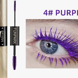 Colorful Mascara Waterproof Fast Drying Curling Eyelash Purple mascara