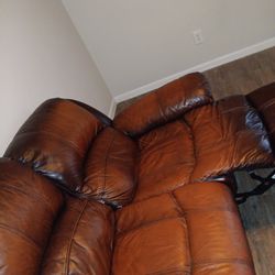 Love Seat & Full Size Reclainer Couch