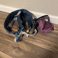 Climbing Harness and Chalk Bag