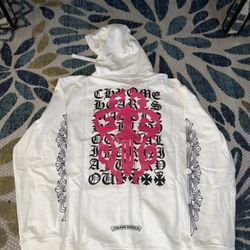 Chrome Heart Dagger Zip-up - White/Pink 