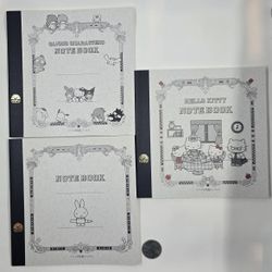 Japanese Import Sanrio Characters Notebooks 