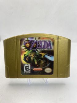 The Legend Of Zelda Majoras Mask Holographic Gold Edition N64 Nintendo 64 minty