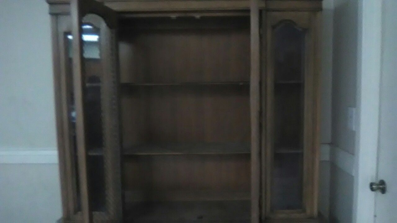 Oak wood hutch