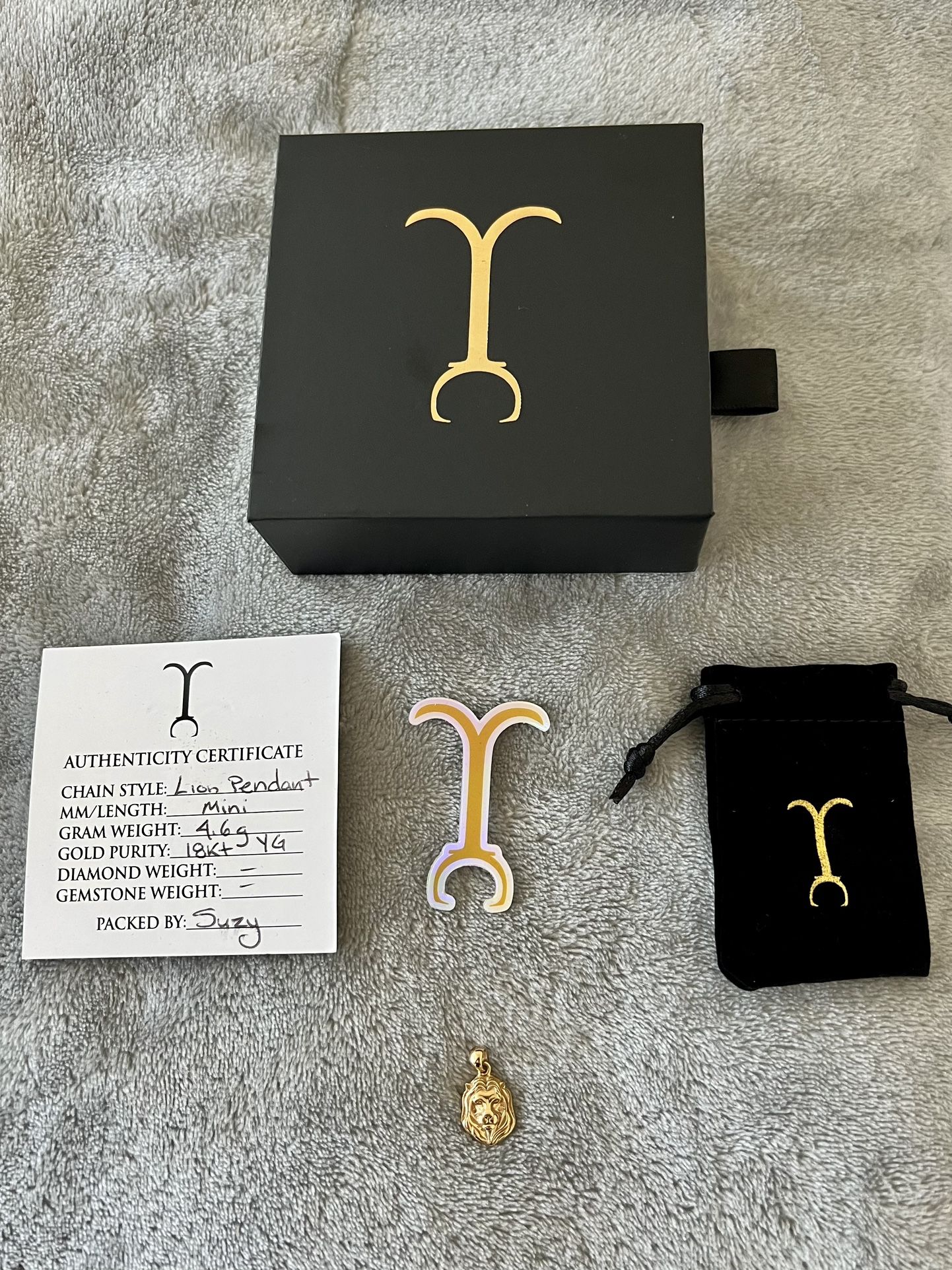 Jacoje 18KT Mini Lion Pendant 