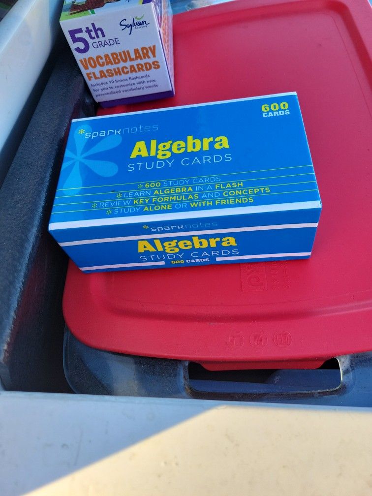 600 Algebra Study Cards/Box