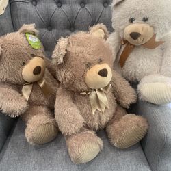 Stuffed Teddy Bears (3)