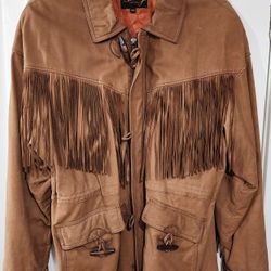 Leather Fringe Jacket