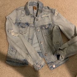 Women America Eagle Jean Jacket