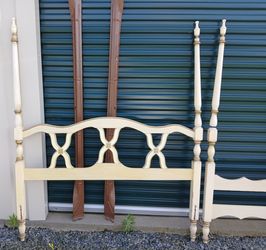 Vintage French Provincial Full Size Bed Frame