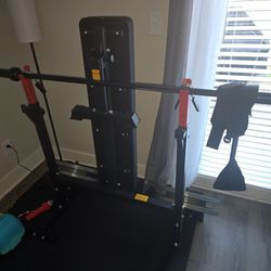 Bench press and weights