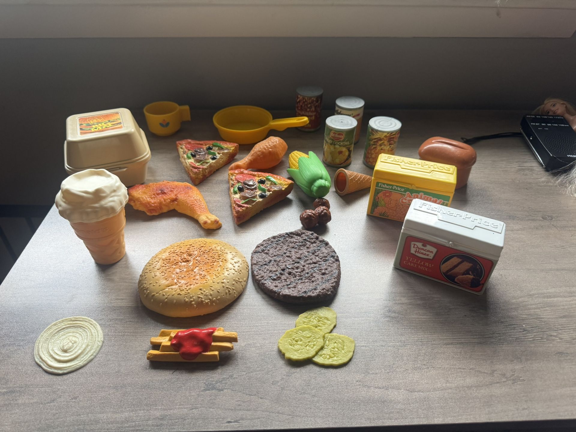 Lot Of Vintage McDonald’s And Fisher price Food