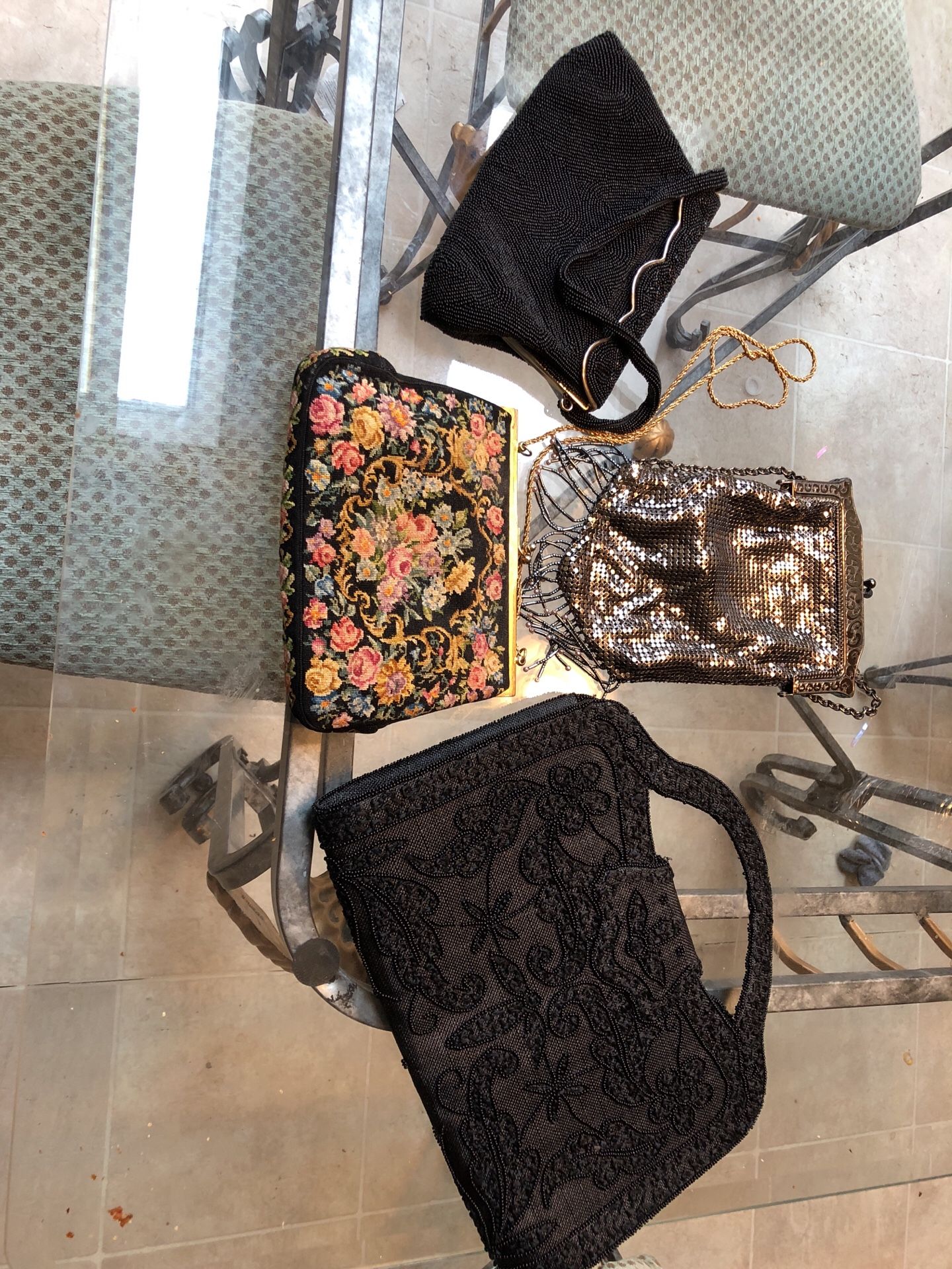 Four Antique HandBags perfect condition