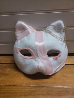 Handmade felted cat mask