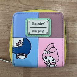 Sanrio Loungefly Square color block wallet
