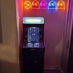 EXCLUSIVE RETIRED Arcade1Up - Bandai Namco Pac-Mania Legacy Edition Arcade with Riser & Lit Marquee - Multi