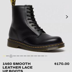 Doc Martens 1460 Women’s Smooth Leather Lace Up Boots