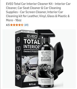 EVEO Total Car Interior Cleaner Kit - 16oz