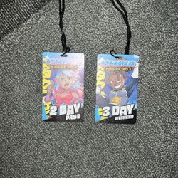 2 OtakuFest Miami Passes Lanyards Tickets
