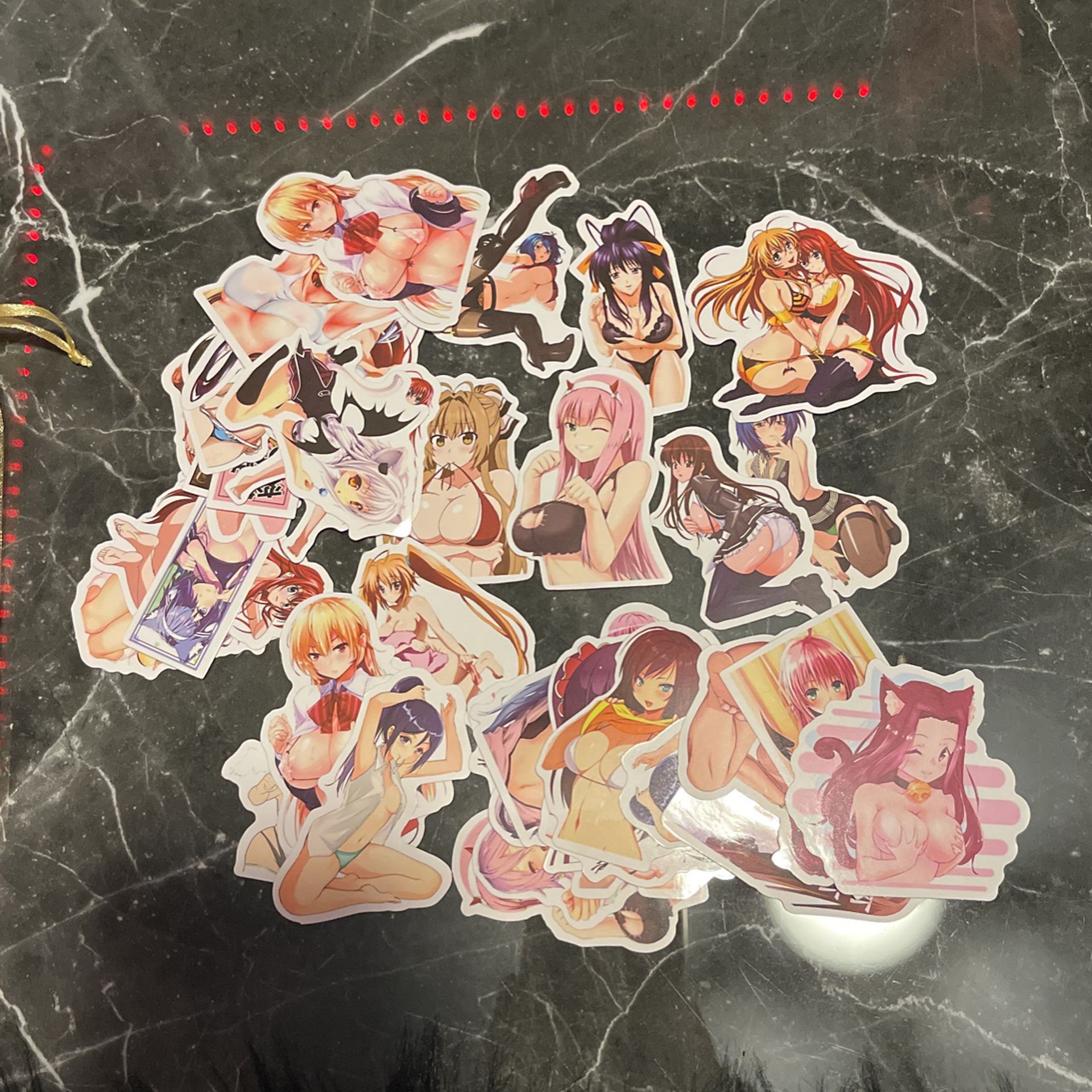 42 anime girl stickers 