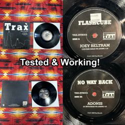 Joey Beltram / Adonis 12” Vinyl Electronic Dance Music  Trax Records 1996