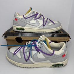 Nike Off-White x Dunk Low “Lot 47 of 50” - Size 10M 