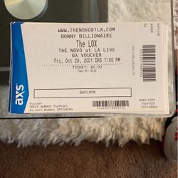 The lox concert Tickets