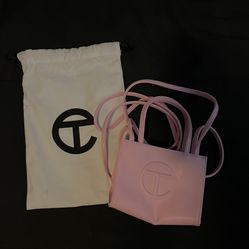 Small Telfar Bubblegum Pink Shopping Bag