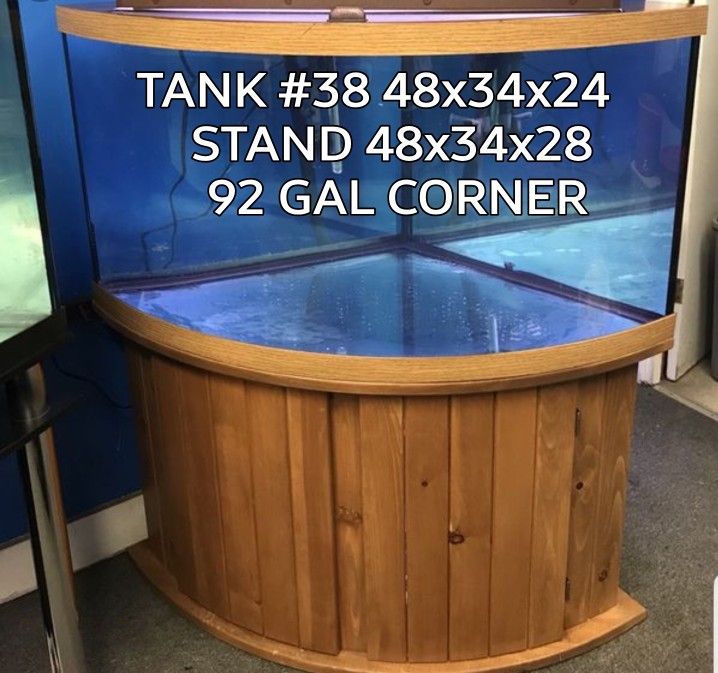 92 gal corner Fish Tank
Nov 27-Jan 2 Free delivery to the front of your home in the five boroug