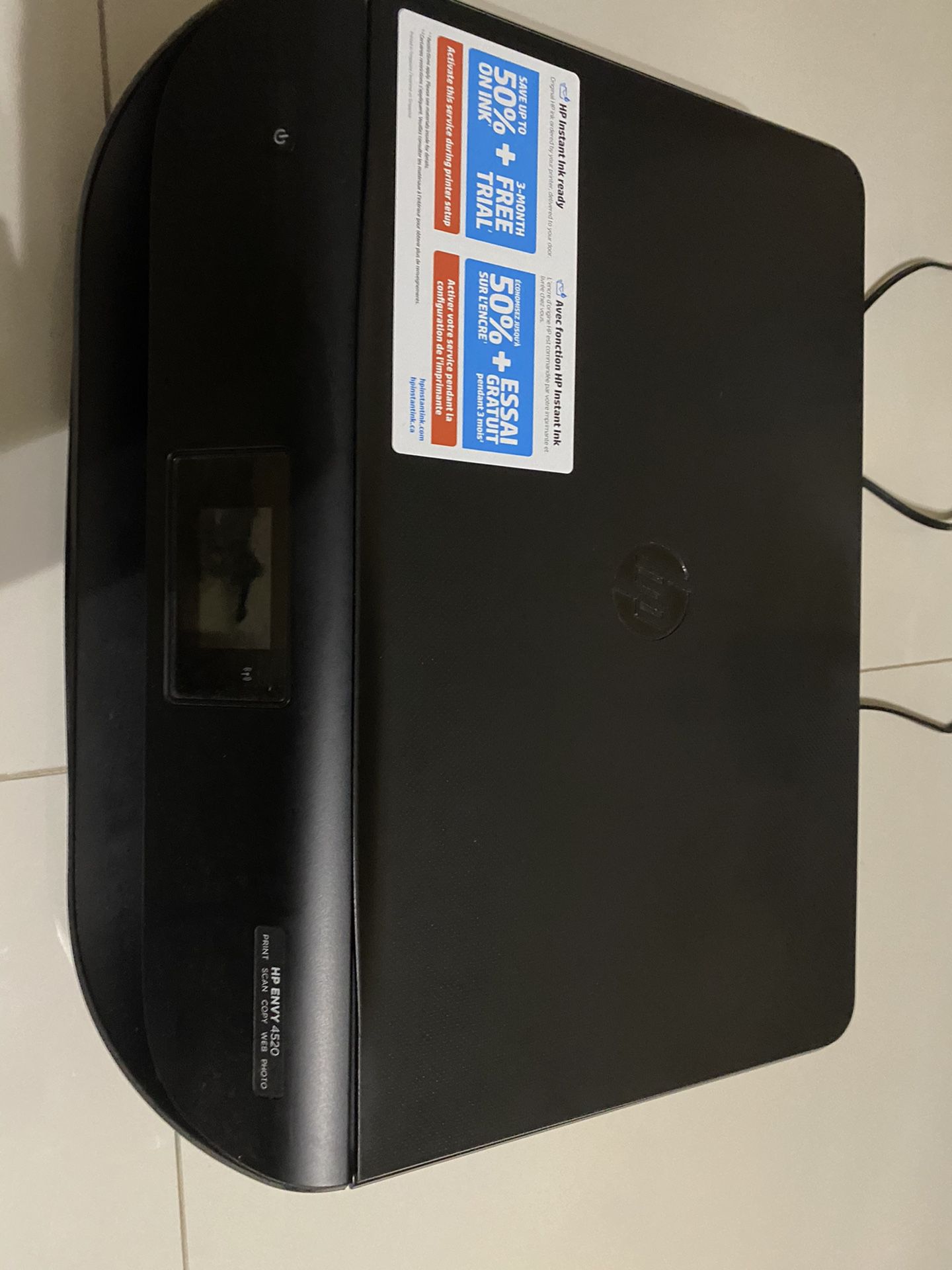HP Envy 4520 printer with scanner and copy