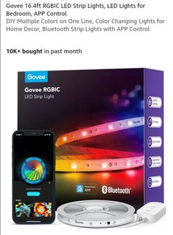 NEW GOVEE 16.4 FT RGBIC LED STRIP LIGHTS