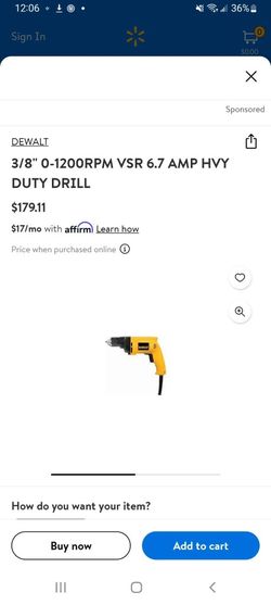 DeWalt Corded Drill 