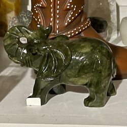 Green Jade Elephant 